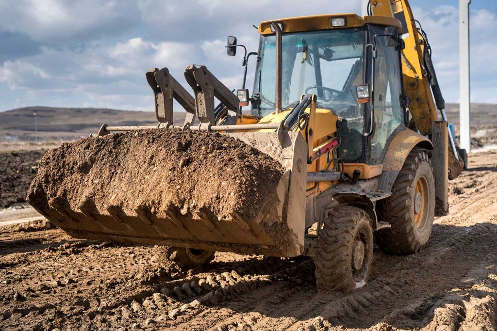 Backhoe-loader practice